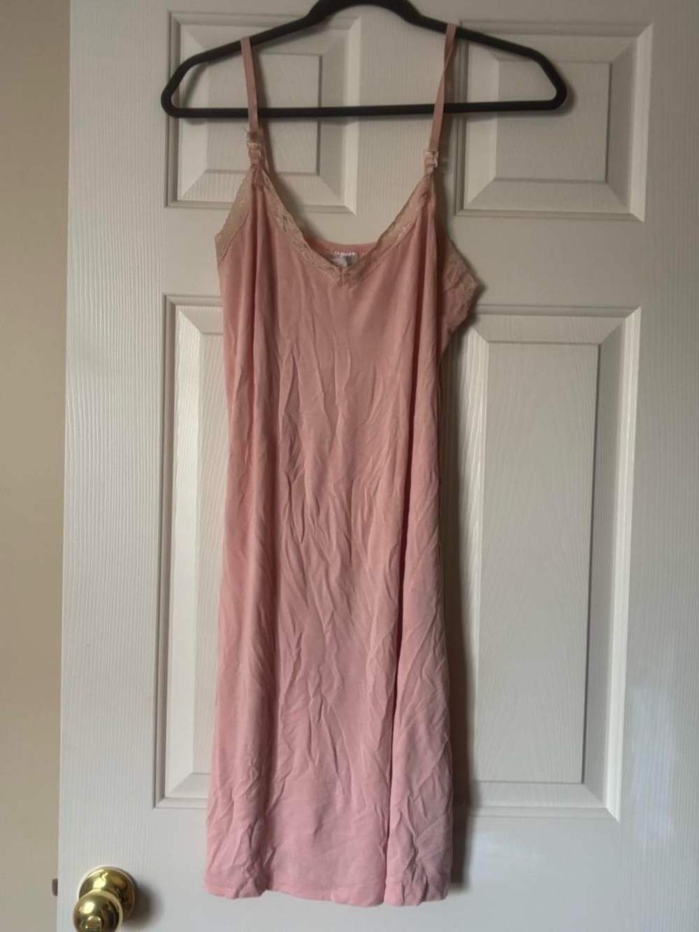 Maternity nursing nightgown pink size medium